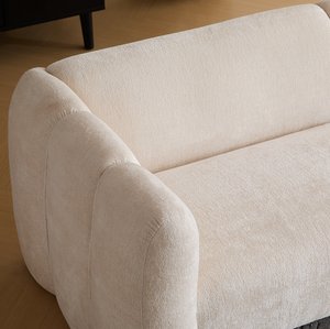 3-Seater Convertible Square Boucle <b>Sofa</b> <b>Bed</b> Set Wave Design for Living Room Bedrooms Apartment Office - Product Image 3