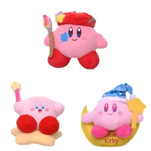 Hecion الإبداعية أفخم لعبة ملونة نجمة كيربي Kirby القمر هدية عيد ميلاد 21 من الكرتون مجموعة جديدة