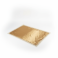 Matelas de cercueil en satin taffetas blanc de style européen, doublure de couvercle et de fond de cercueil, textile de marque élégant pour adultes, fabriqué en Chine