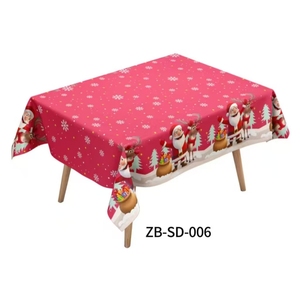 Supplies Disposable <strong>Plastic</strong> <strong>Table</strong> Cover Merry Christmas Water Proof Oil-proof <strong>Table</strong> <strong>Clothes</strong> - Product Image 3