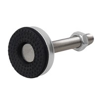 Pieds de nivellement anti-vibration robustes, en acier inoxydable 304 avec base en caoutchouc, filetage M8 M12 M16, supports de machine réglables étanches