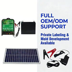 Energizador Electrónico de Cerca de Alto Voltaje de 12000V, Sistema de Carga Solar de 1.5 Joules para Control de Ganado, Caballos y Depredadores, 30KM - Product Image 4