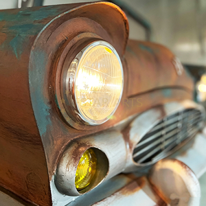 Décoration murale <span class=keywords><strong>vintage</strong></span> pour voiture, sculpture industrielle en métal de la calandre de voiture pour bar/restaurant - Product Image 3