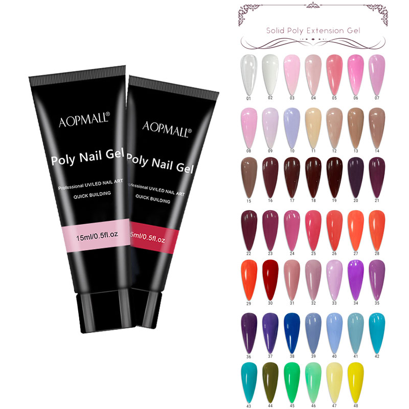Акриловый полигель для ногтей AOPMALL, Удлинительный гель с фирменной этикеткой