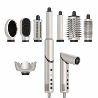 Styler multifonction 8 en 1 personnalisé OEM ODM, 110000 tr/min, styler ionique à air chaud haute vitesse avec diffuseur et peigne