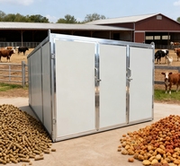 Vente chaude Déshydrateur de fumier de granulés d'animaux de ferme Sécheur de déchets animaux Fabricant d'engrais organique pour élevage