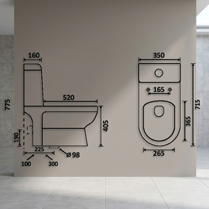 Articles sanitaires de haute qualité grand trou de sortie une pièce salle de bain toilette en céramique chine symphonique tornade rinçage Villas toilettes - Product Image 6