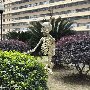 Oferta 2026: Esqueleto Humano Gigante Realista de 160 cm (60 Pulgadas/10 pies) para Decoración de Jardín, Ideal para Halloween - Product Image 2
