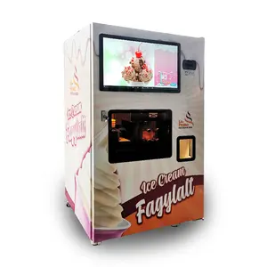 Unmanned retail 3 flavor soft serve ice cream vending machine with ce certificate