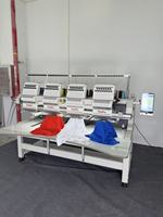 Accessoires gratuits Machine à broder 3 têtes 12 aiguilles pour casquette, vêtement fini, machine à broder automatique plate
