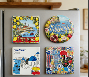 Aimant de réfrigérateur en céramique 3D style peinture, Souvenir de voyage personnalisé Sorrento <span class=keywords><strong>Valentia</strong></span> Madrid, Cadeau décoratif - Product Image 6