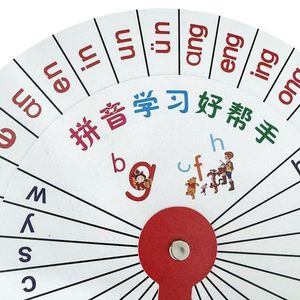 Tarjeta giratoria de papel Pinyin con Pinyin y punteros para el aprendizaje del lenguaje - Product Image 4