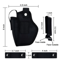 Étui universel en nylon à dégagement rapide pour pistolet 9 mm avec pochette tactique pour chargeur