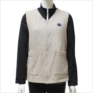 OEM <strong>Heated</strong> Vest Women Smart Controller With Lights Electric Warming <strong>Body</strong> <strong>Warmer</strong> White Cotton <strong>Ladies</strong> <strong>Heated</strong> Vest - Product Image 2