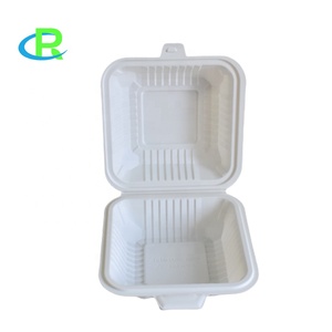 Fiambreras desechables biodegradables de almidón de maíz para restaurante, contenedor de comida de almidón de maíz de concha de plástico para llevar - Product Image 2