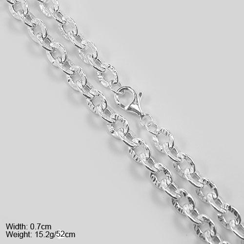 Collana In Argento 925 Con Catena Cubana Da 20" Per Uomo - Foto 2