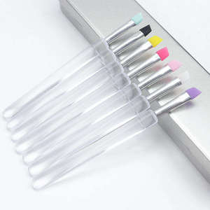 Pinceles de Maquillaje de Silicona Suave y Duraderos <span class=keywords><strong>para</strong></span> Cejas, Delineador de Ojos y Labios, Venta al Por Mayor, Pedidos Mixtos Disponibles - Product Image 2
