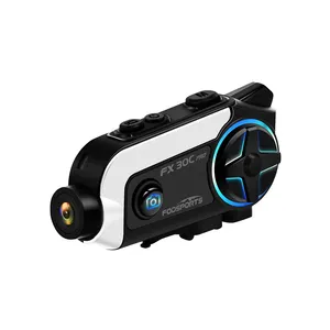 Fodsports FX30C برو 1000M 2 الدراجين الازدواج الكامل FM WiFi HD 1080P مسجل فيديو كاميرا خوذة دراجة نارية بلوتوث إنترفون