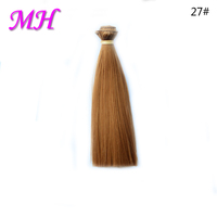 Tissages de cheveux synthétiques pour poupées, perruques en Fiber synthétique lisse pour 100, 1/3,1/4, 1/6, 20cm x 1/8 cm, accessoires pour poupées