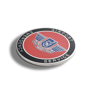 Round Portable Metal Customized Logo Airport Nameplate Name Badge - Product Image 4
