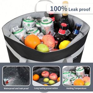 Sac isotherme portable grande capacité, écologique, idéal pour pique-nique, voyage, courses, et le transport de pizzas et de glace – Meilleures ventes - Product Image 5