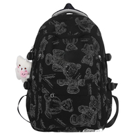 Sacs à dos scolaires unisexes tendance, grande capacité, imperméables, avec coussin d'air, motif dessin animé, vente en gros transfrontalière, nouveauté 2024