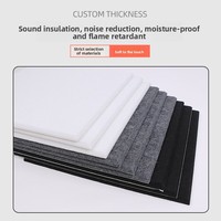 Panneau insonorisant en feutre de fibres de polyester pour salle de piano de maternelle, studio et décoration murale - Vente en gros transfrontalière