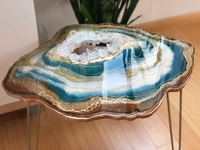 Offre spéciale Dalle en bois Table Résine Rivière Océan Table à manger en bois massif au meilleur prix Table basse
