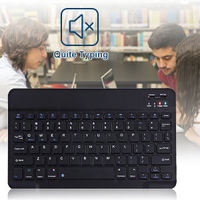 Teclado Bluetooth Inalámbrico Delgado y Portátil de 10 Pulgadas, 78 Teclas, para Tabletas Samsung Android iPad