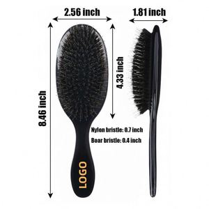 Wholesale Price List Boar Bristle Detangling Hair <b>Brush</b> Deep Cleansing Air Cushion Massage Comb Global Shipping Standard - Product Image 1