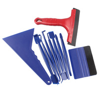 Outil de scellement des bords de vitres de voiture, ensemble de 10 pièces en PP, bande de remplissage des interstices, application avec raclettes et grattoir en plastique