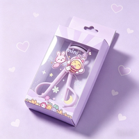Boîte d'emballage en PVC transparent avec crochets pour supports de cils, forme/épaisseur/logo personnalisables, revêtement UV, usage cosmétique