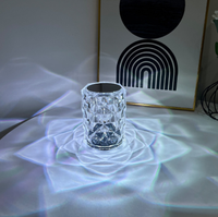 Lame projecteur en cristal acrylique, lumière moderne, lampe de chevet pour chambre à coucher