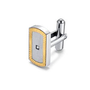 Gemelos de acero para hombre recién llegados al por mayor personalizados gemelos de acero impermeables y antideslustre para hombre de negocios <span class=keywords><strong>abogado</strong></span> - Product Image 1