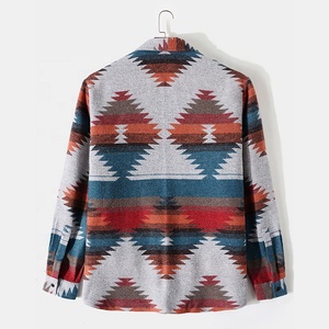 <span class=keywords><strong>Camicie</strong></span> Casual da Uomo a Maniche Lunghe con Logo Personalizzato, Spesse in Lana Calda, Vintage in Cotone, Antivento, con Rivestimento Mimetico alla Moda - Product Image 4