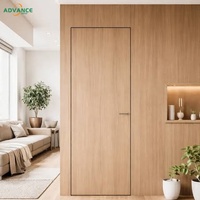 Porte intérieure en bois de qualité supérieure, élégante, pour séparation de pièce, idéale pour villa, chambre, salle de bain et projets résidentiels de luxe