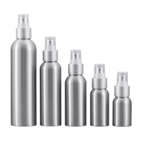 Chine bouteille vide en aluminium de 100ml, fabricant bouteille de toner cosmétique en aluminium