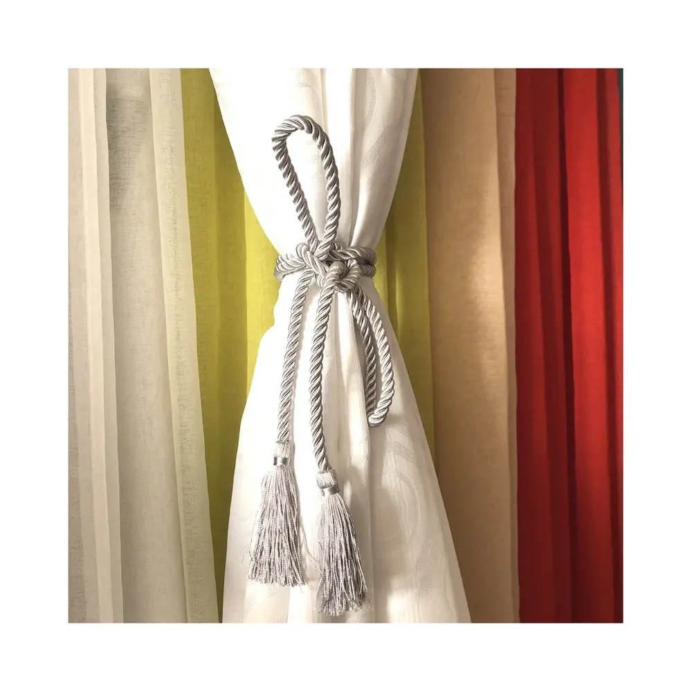2024 Decorative Polyester Pull Cord Tassel Tieback For Window Blind Curtains Garments Decoration