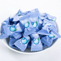 Groothandel Kolajoy Blauwe Bes Zoete Fruitige Suikervrije Bolvormige Tablet Snoepjes Ademverfrissers in Zakverpakking