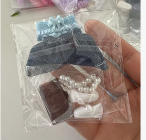 Vêtements pour poupées uniquement, tenues taille enfant pour poupées ange bébé à <span class=keywords><strong>corps</strong></span> uni de 6 cm/3 pouces, accessoires vestimentaires - Product Image 5