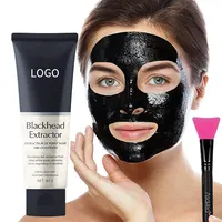 공장 사용자 정의 최고의 딥 클렌징 페이셜 진흙 마스크 퍼밍 보습 블랙 숯 껍질 얼굴 마스크