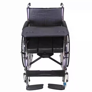 Silla de Ruedas Manual <span class=keywords><strong>Yuyue</strong></span> H055B, Silla de Movilidad para Personas Mayores, Plegable y Ligera con Asiento de Inodoro y Mesa de Comedor - Product Image 2