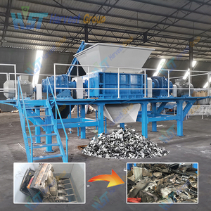 Nhà máy tùy biến phế liệu kim loại thiết bị tái chế trục kép Shredder Máy Xử lý kim loại có thể máy nghiền Máy tái chế - Product Image 1