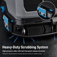 Robot de nettoyage intelligent commercial de qualité professionnelle à évitement d'obstacles par IA, économique, pour parcs logistiques et parkings