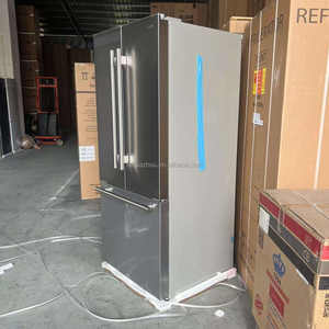 Réfrigérateur double porte Gree Side by Side, refroidissement par ventilateur, argenté, avec poignées de porte, économie d'énergie, 560L - Product Image 2