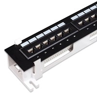 Panel de Conexiones de Red Cat6 de 12 Puertos UTP de 10 Pulgadas 1U, Bloque de Conexiones Ethernet de Cobre de 15 Pulgadas con Revestimiento Dorado, Certificado CE para Cat6/Cat5e/Cat5