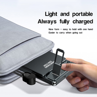 Batterie externe sans fil F21 10000mAh haute capacité, charge rapide 15W, alliage d'aluminium, technologie magnétique, écran LED, ultra-mince