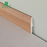 Plinthe en PVC CREATEKING du fournisseur de Foshan pour la protection des murs et des pieds, plinthe en plastique extrudé
