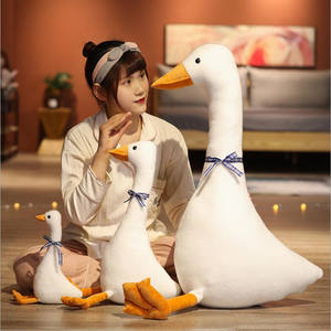 Nuovo Peluche di <span class=keywords><strong>Oca</strong></span> <span class=keywords><strong>Bianca</strong></span>, Simpatico Giocattolo Imbottito a Forma di <span class=keywords><strong>Oca</strong></span>, Cuscino Peluche a Forma di Anatra per Regali ai Bambini - Product Image 2