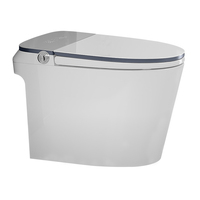 WC intelligent monobloc de luxe avec capteur électrique, chasse d'eau automatique double, siège chauffant et télécommande
